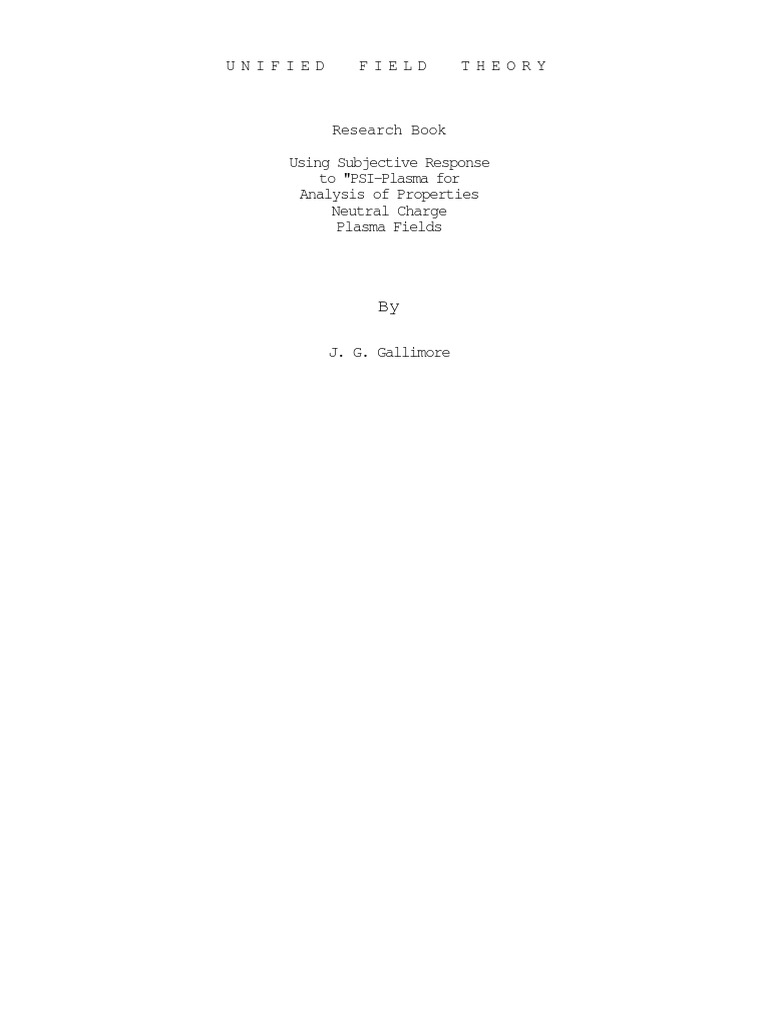 Unified Field Theory PDF | PDF | Electricity | Light