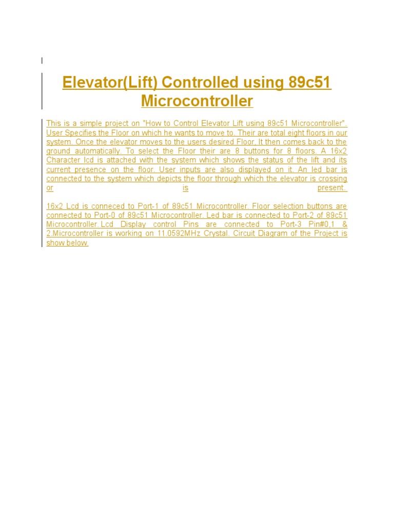MIcrocontroller Projects | PDF