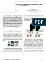 Optimization of Power Usage Effectiveness For Heterogenous Modular Data Centers Using Neural Network