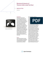 Mechanical Evaluation of Titanium-Nitride-Coated Tool Steel: Application Note