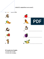 Fruit and animal identification