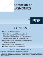 Presentation On Plasmonics