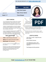 Sample tamil marriage biodata Cv Full