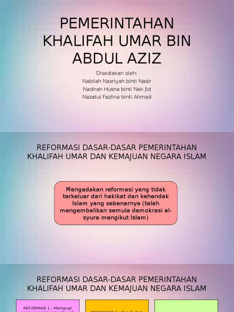 Pemerintahan Khalifah Umar Bin Abdul Aziz