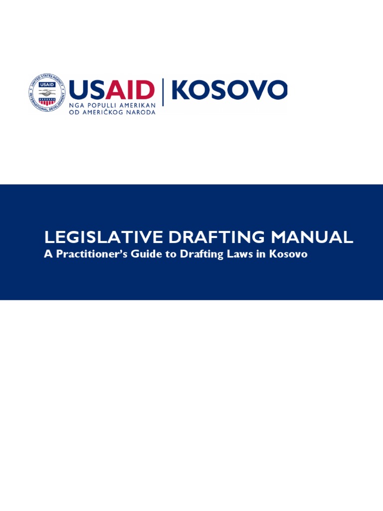 Legislative Drafting Manual PDF Committee Policy