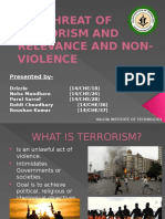 The Threat of Terrorism and relevance and Non-violence.pptx