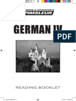 Pimsleur German 4 - Reading Booklet PDF