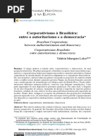 Corporativismo à Brasileira - Entre o Autoritarismo e a Democracia