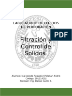 Lab N°3 Filtracion y Control de Solidos 