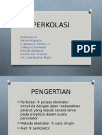 Perkolasi Sederhana untuk Ekstraksi Simplisia