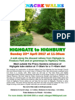 Highgate To Highbury Walk 23-4-17 Final