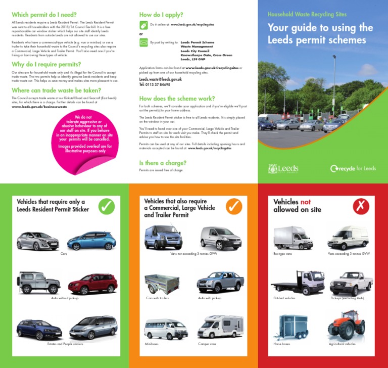 Waste Permit Scheme Leaflet Van Waste