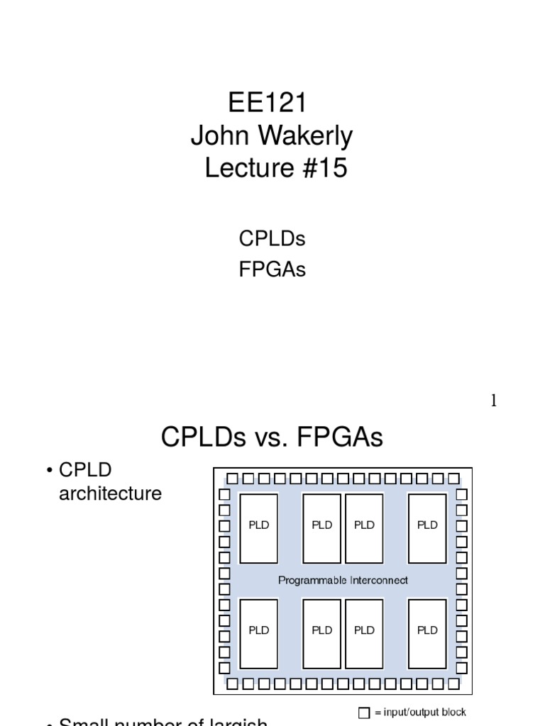 CPLD & Fpga | PDF | Field Programmable Gate Array | Electronic Design