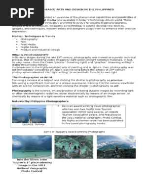 Media-based Arts and Design in the Philippines