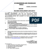 StudentsWelfare Scolarship Notice