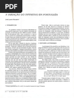 1996 JL Monteiro A variação do infinitivo em português