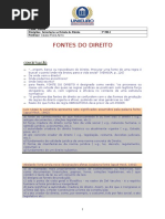 UNIEURO - IED Fontes do Direito.doc