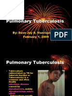 Pulmonary Tuberculosis: By: Dave Jay S. Manriquez RN. February 1, 2009