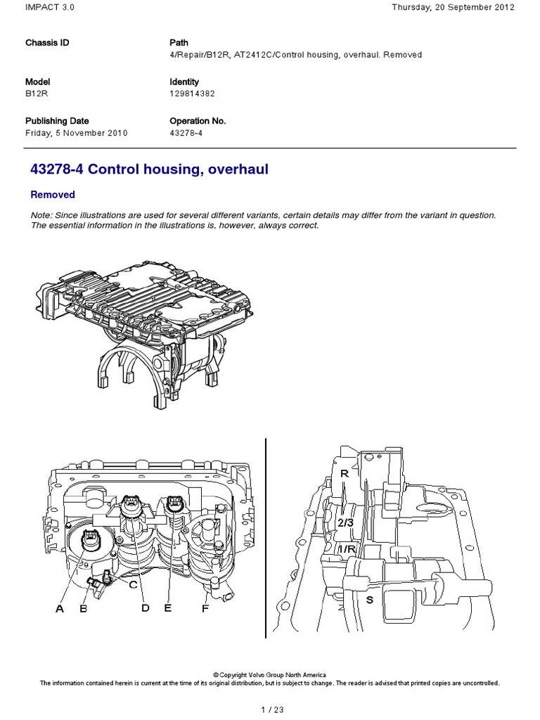 Control Housing, Overhaul PDF | PDF | Piston | Electrical Connector