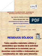 Caracterización de residuos sólidos en Suyo-Piura