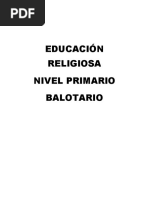 Temario y Balotario Educ Religiosa