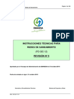 Instrucciones Tecnicas y Planos para Redes de Saneamiento PDF