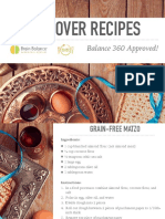 Brain Balance: Balance 360 Nutrition Program Passover Recipes