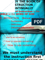 A. The Book of Instruction Is The B. Instruction - Manual - Guidelines - Direction - Detailed Information
