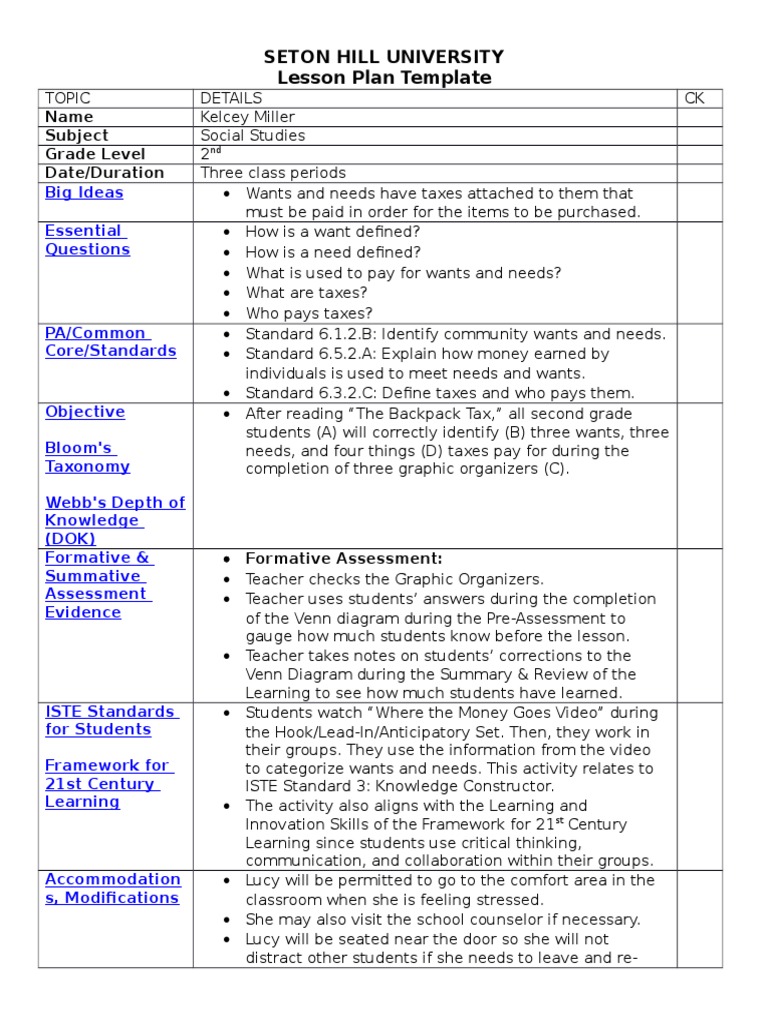 Social Studies Lesson Plan 4 | PDF | Teachers | Educational Psychology