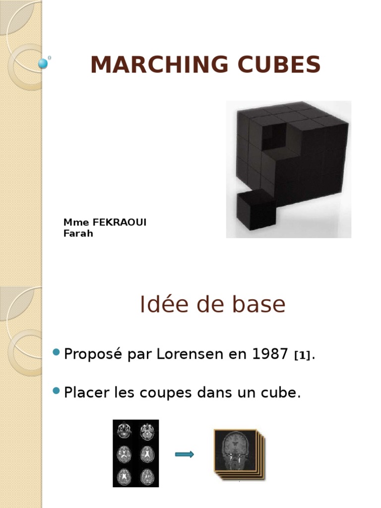 Marching Cubes : Algorithme 3D avancé | PDF | Traitement numérique du ...