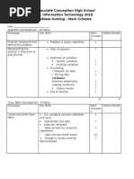 Problem Solving Mark Scheme Grade 11