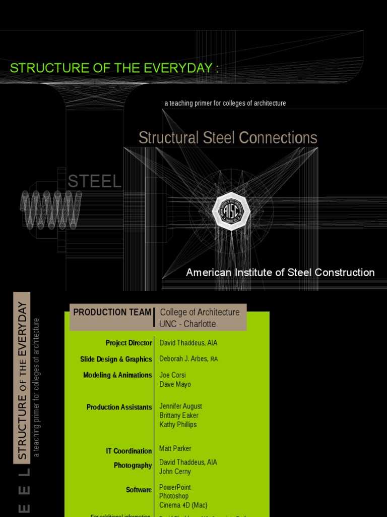 AISC Steel Connection Types Overview | PDF | Structural Steel | Screw
