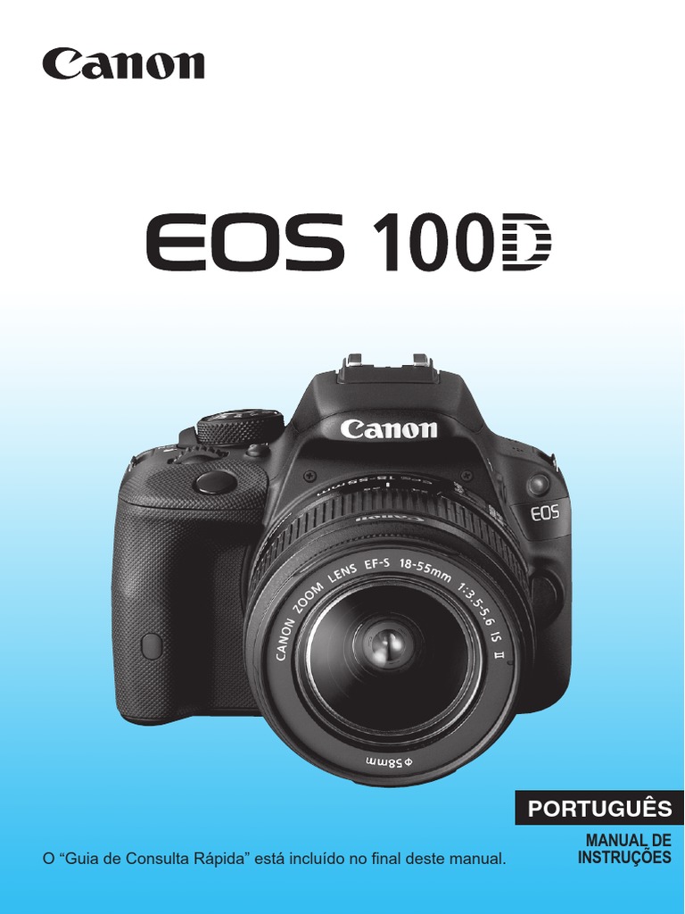 Canon EOS 100D Manual Portugues | Secure Digital | Câmera Digital