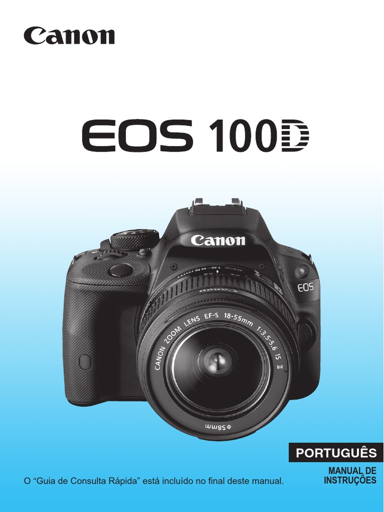 Canon EOS 100D Manual Portugues | Secure Digital | Câmera Digital