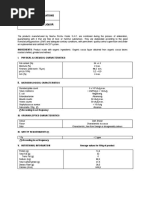 Technical Datasheet Nutritional Info Organic Cocoa Liquor