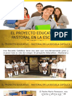 El Proyecto Educativo - Pastoral en La Escuela Católica
