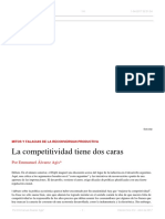 Emmanuel Álvarez Agis. La Competitividad Tiene Dos Caras. El Dipló. Edición Nro 214. Abril de 2017