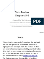 Stats Review ch 5-6