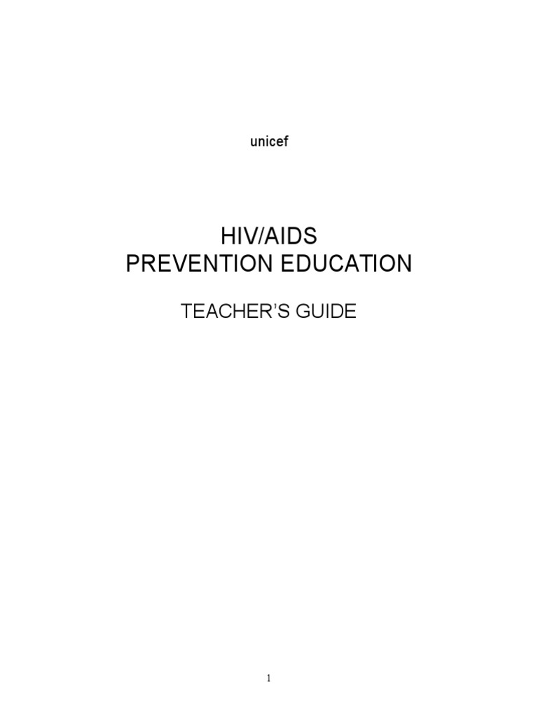 Hiv/Aids Prevention Education: Teacher'S Guide | PDF | Hiv/Aids | Infection