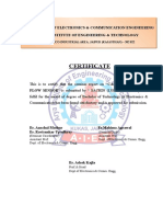 Certificate: This Is To Certify That The Seminar Report On "CARBON NANOTUBE