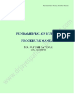 fundamental of nursing procedure mannual