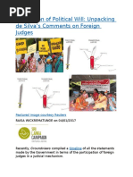 A Question of Political Will