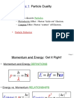 Topic 1:: Particle Duality