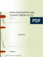 Instrumentation and Control (MEN-4113) : Instructor: Nabeel Khalid