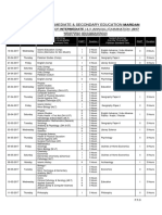 Date Sheet HSSC (A) 2017