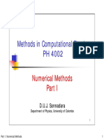 Numerical Methods I