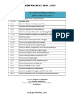 Dokumen Wajib ISO 9001 - 2015