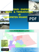 Potensi Energi Baru Dan Terbarukan Di Kabupaten Muaro Jambi