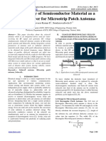 A Novel Study of Semiconductor Material As A Substrate Layer For Microstrip Patch Antenna