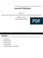 Numerical Methods: Nicholas Christian BIOST 2094 Spring 2011